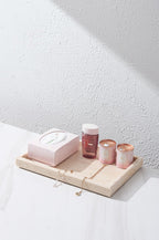 Natural Travertine Marble Tray Beige, For Jewels Perfume Makeup Tray, Coffee Table Tray