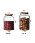 Borosilicate Glass Coffee Storage Jar with Lids Glass Coffee Canister