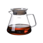 Borosilicate Glass Coffee Server Pot for Pour Over Coffee Maker 600ML – Square Handle