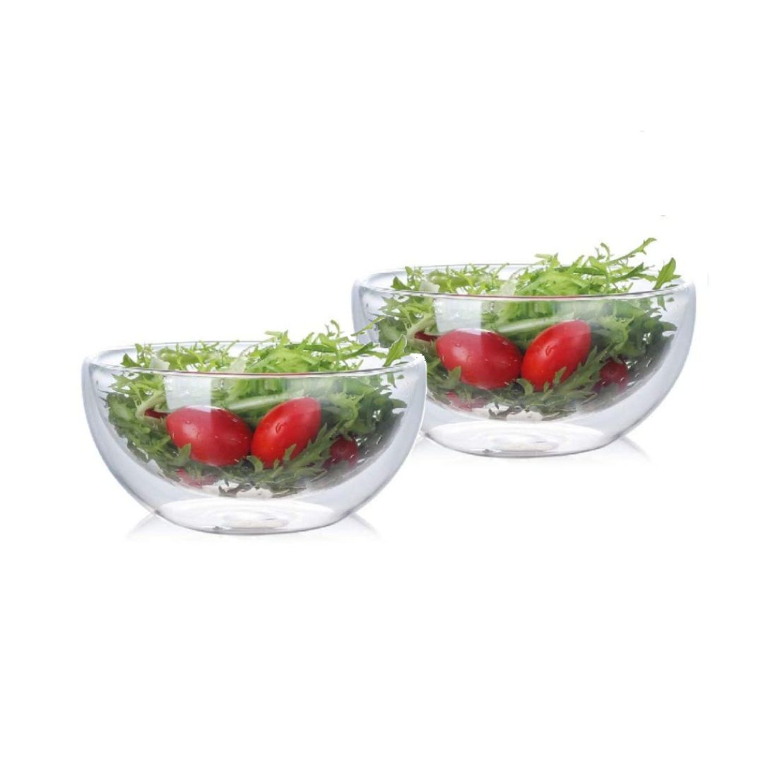 Double Wall Salad, Soup Bowl 500 ML (Set of 2)