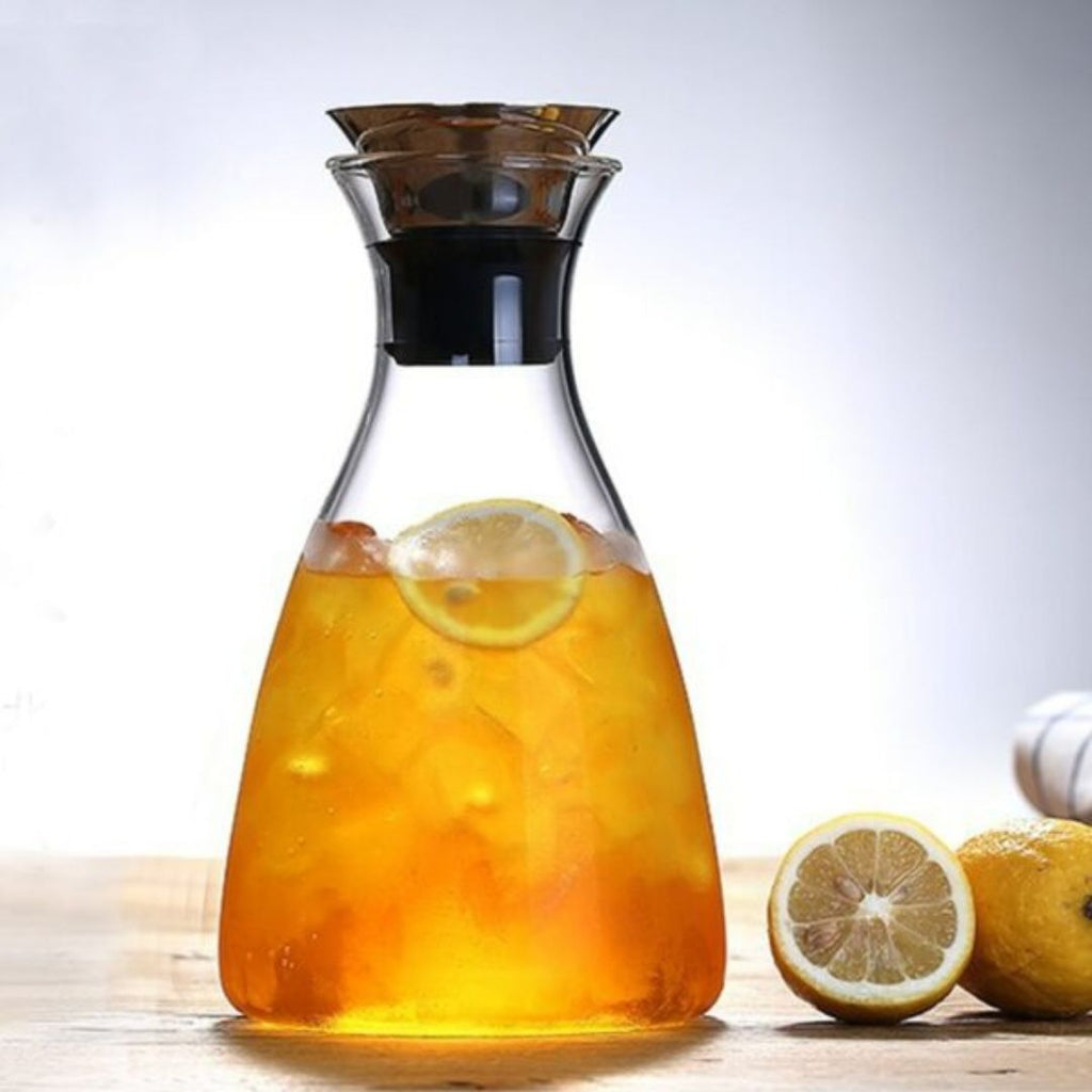 Heat Resistant Water Carafe With Stainless Steel Lid 1600 ML