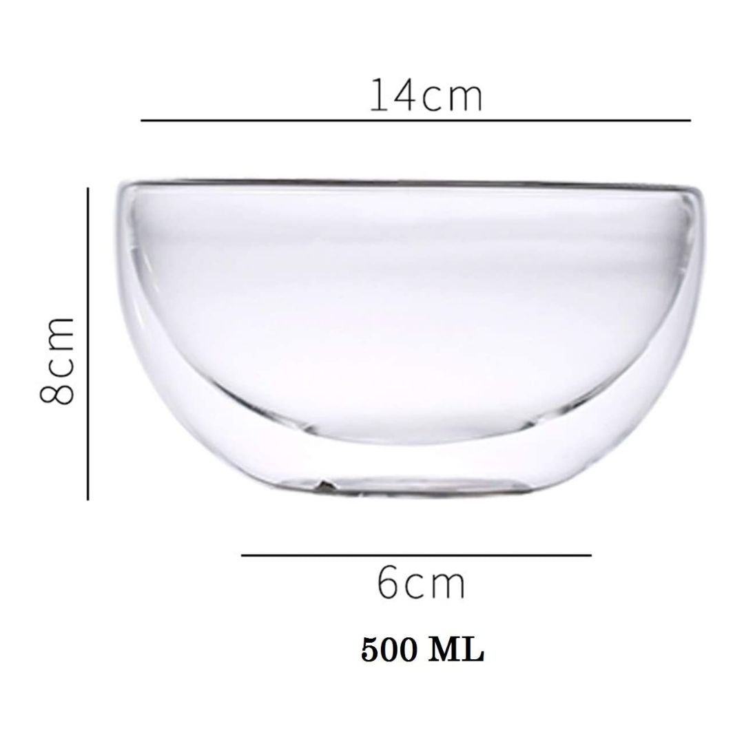 Double Wall Salad, Soup Bowl 500 ML (Set of 2)