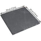 Natural Slate Gourmet Serving Plates – 4 Pack, 20x20cm