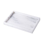 Rectangular Natural White Marble Stone Decorative Trinket Vanity Tray