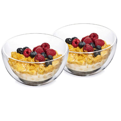 Double Wall Salad, Soup Bowl 500 ML (Set of 2)