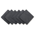 Natural Slate Square Coasters – Set of 6, 10x10cm
