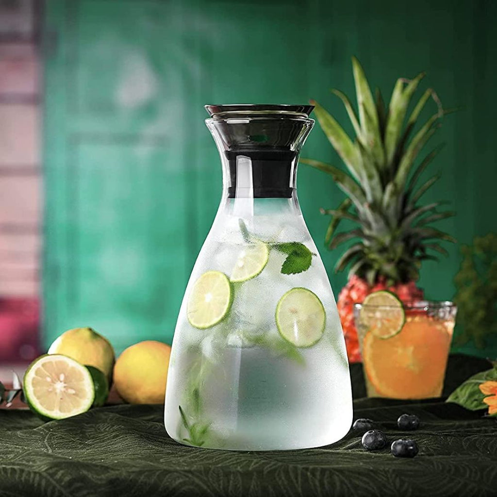 Heat Resistant Water Carafe With Stainless Steel Lid 1600 ML