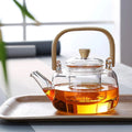 Glass Teapot 1000 ML With Infuser And Bamboo Handle
