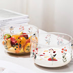 Japanese Floral Print Serving Bowls 650ML – Set of 2