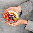 Double Wall Glass Salad & Soup Bowl 500ML – Set of 2