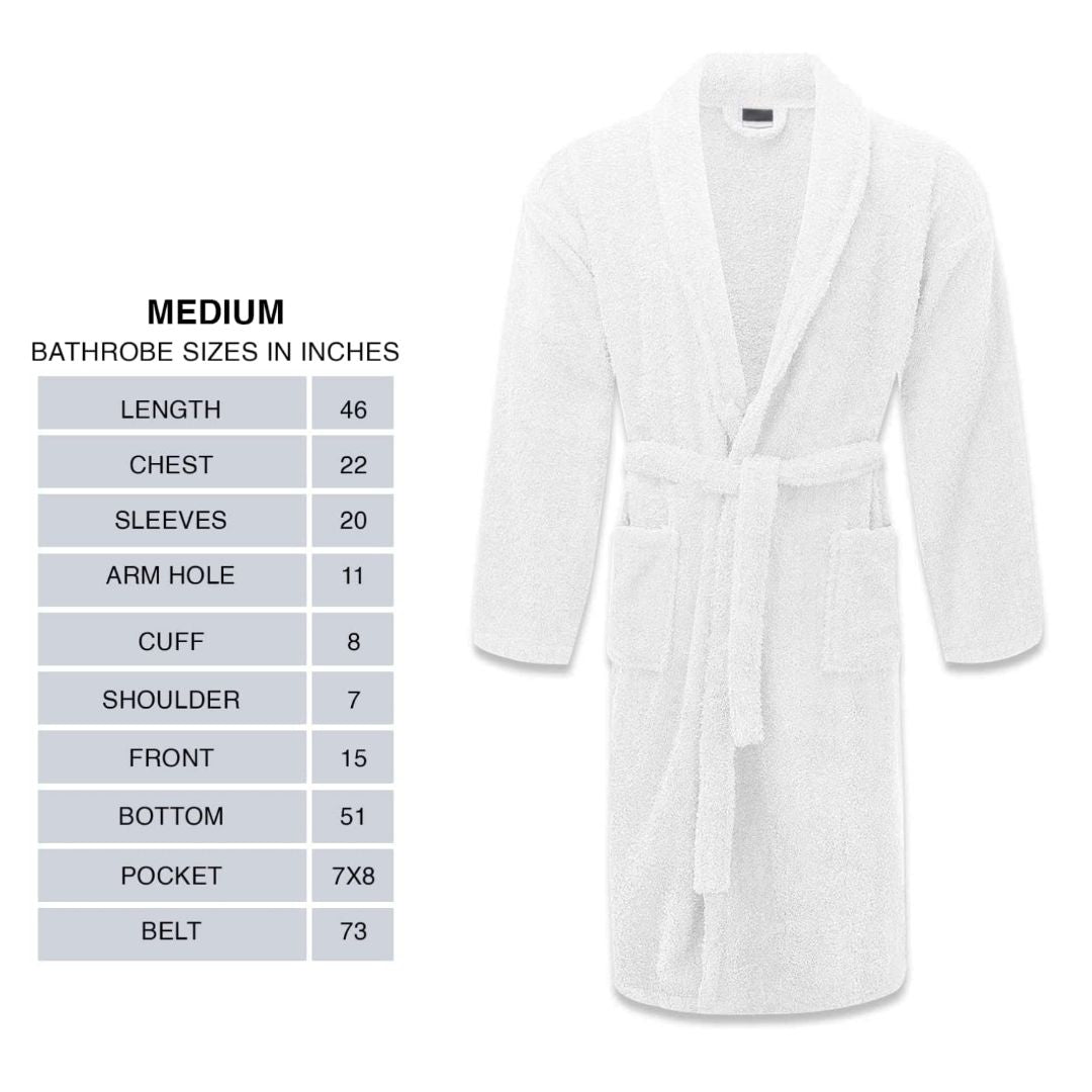 Terry Bathrobes Unisex With Slipper