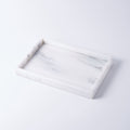 Rectangular Natural White Marble Stone Decorative Trinket Vanity Tray