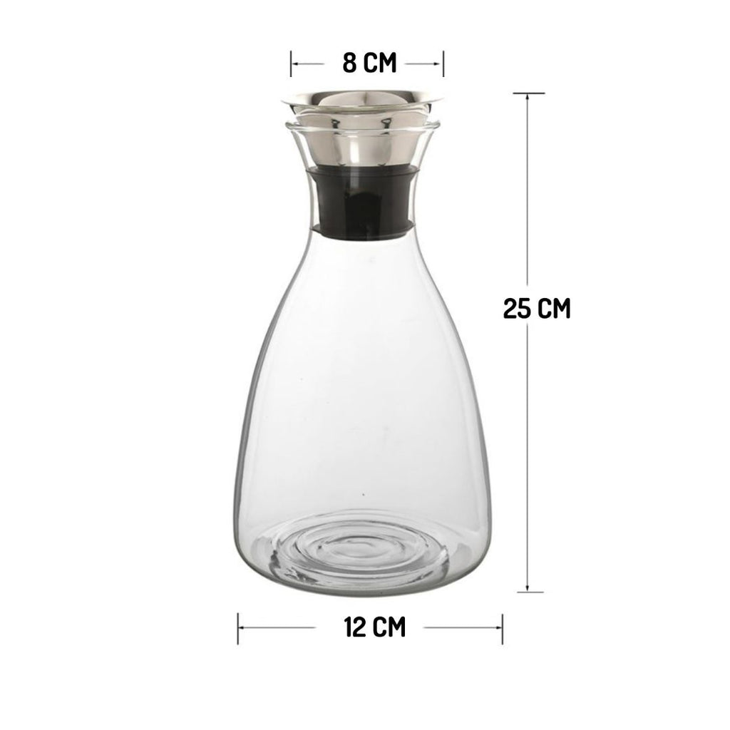 Heat Resistant Water Carafe With Stainless Steel Lid 1600 ML