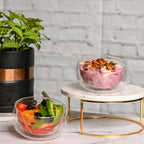 Double Wall Borosilicate Serving Bowls 300ML – Set of 2