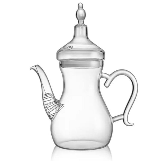 Heat Resistant Arabic Style Glass Teapot with 1000 ML