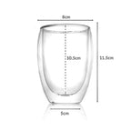 Heat Resistant 1500 ML Water Jug With Lid And Double wall Glass 350 ML (Set of 2)