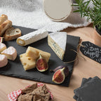 Natural Slate Gourmet Serving Plates – 4 Pack, 20x20cm