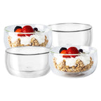 Double Wall Glass Salad & Soup Bowl 500ML – Set of 2