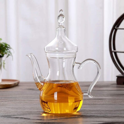Ấm trà phong cách Ả Rập chịu nhiệt với Ấm trà và Bộ 6 tách Espresso treo tường đôi 80 ML